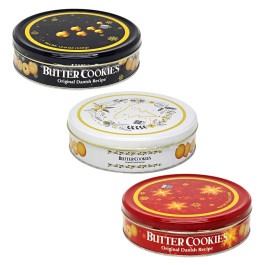 Kit com 3 Latas de Biscoitos Amanteigados Premium La British Natalino 340g