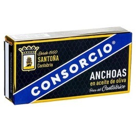 Anchova em Azeite de Oliva Cantabrico Consorcio PRETA 40g