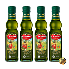 Kit 4 Azeites Carbonell Extra Virgem (500ml)