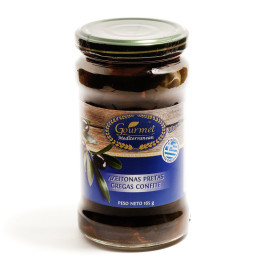 Azeitonas Pretas Gregas Confite Gourmet Mediterranean (165g)