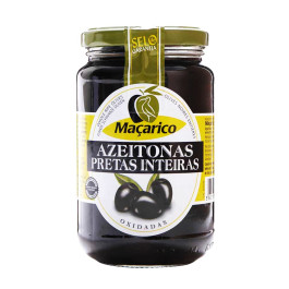 Azeitonas Pretas Inteiras Maçarico 350g