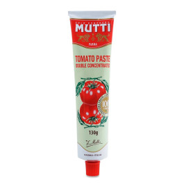 Pasta de Tomate Duplo Concentrado em Bisnaga Mutti (130g)