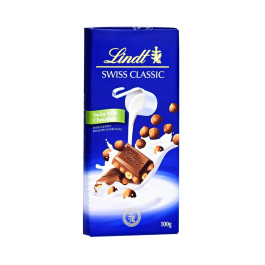 Chocolate ao Leite com Avelã Lindt Swiss Classic 100g
