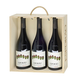 Kit 3 Vinhos Esporão Reserva Tinto 2018 + Abridor Personalizado 750ml