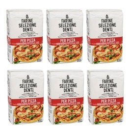 Kit 6 Farinha de Trigo Para Pizza Selezione Denti (un)