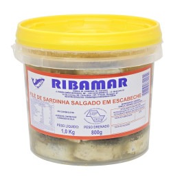 Filé de Sardinha em Escabeche Ribamar 1Kg