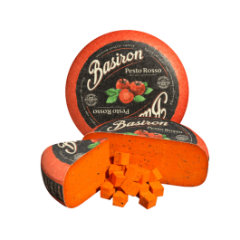 Queijo Gouda ao Pesto Vermelho Basiron 300g