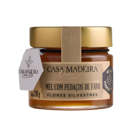 Mel Laranjeira com Favo Silvestre Casa Madeira 200g