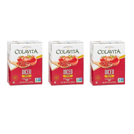Kit 3 Tomate Pelado Em Cubos Diced Colavita (390g)