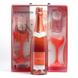 Kit Chandon Passion On Ice Rosé Demi-Sec Com 2 Taças (un)