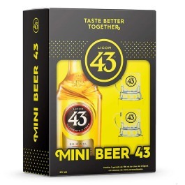 Kit Licor 43 + 2 Mini Canecas de Vidro (un) 