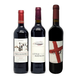 Kit com 3 Vinhos Províncias + Abridor Personalizado