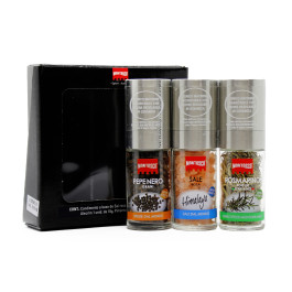 Kit 3 Temperos Montosco com Moedor (un)