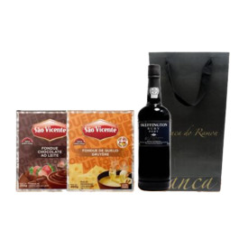 Kit Fondue Doce +Salgado +Vinho do Porto Ruby