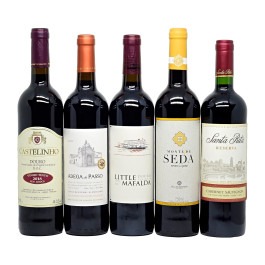 Kit com 5 Vinhos Clássicos + GANHE 1 + Abridor Personalizado