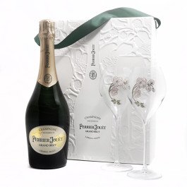 Kit Champagne Perrier-Jouët Brut Com 2 Taças (750ml)