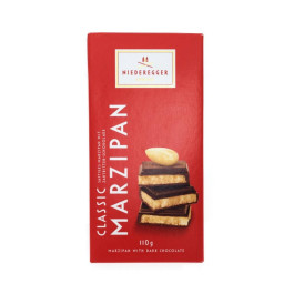 Barra De Chocolate Puro Com Marzipan (VERMELHO) (110g)
