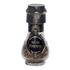 Mix de Pimenta do Reino, Branca e Rosa em Grão com Moedor Mr. Man (35gr)
