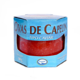 Ovas de Capelin Vermelho- Tipo Caviar 100g