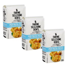 Kit 3 Farinha de Trigo Para Pasta Fresca Selezione Denti (un)