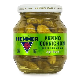 Pepino Cornichon Agridoce Hemmer 100g