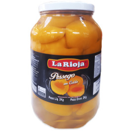 Pêssego em Calda FATIADO La Rioja 3Kg