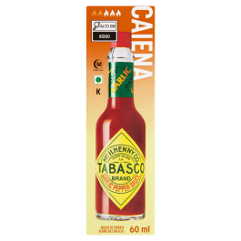 Molho de Pimenta Tabasco Caiena com Alho (60ml)