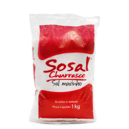 Sal Marinho Grosso Churrasco Sosal 1Kg