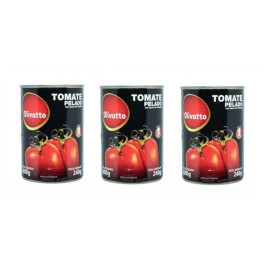 3 Latas Tomate Sem Pele Olivatto 400g