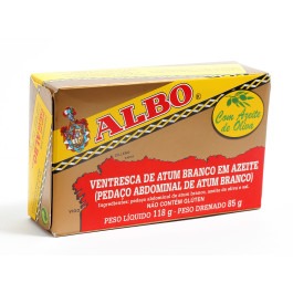 Lata Ventresca de Atum Branco em Azeite Albo (118g)