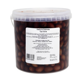 Balde Azeitona em Conserva Grega Kalamata Graúda 3,2Kg